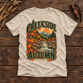 Creekside Autumn T-Shirt — Vintage Fall Creek Graphic Tee