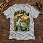 Autumn at the Lake T-Shirt — Vintage Bass Fishing Fall Graphic Tee