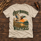 Crisp Mornings Wild Places T-Shirt — Vintage Mallard Duck Graphic Tee