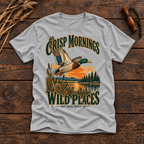 Crisp Mornings Wild Places T-Shirt — Vintage Mallard Duck Graphic Tee