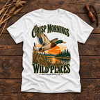 Crisp Mornings Wild Places T-Shirt — Vintage Mallard Duck Graphic Tee