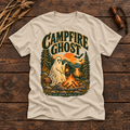 Campfire Ghost T-Shirt — Vintage Camping Halloween Graphic Tee