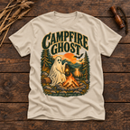 Campfire Ghost T-Shirt — Vintage Camping Halloween Graphic Tee