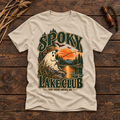 Spooky Lake Club T-Shirt — Vintage Fishing Ghost Halloween Graphic Tee