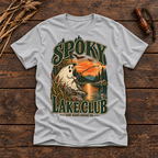 Spooky Lake Club T-Shirt — Vintage Fishing Ghost Halloween Graphic Tee