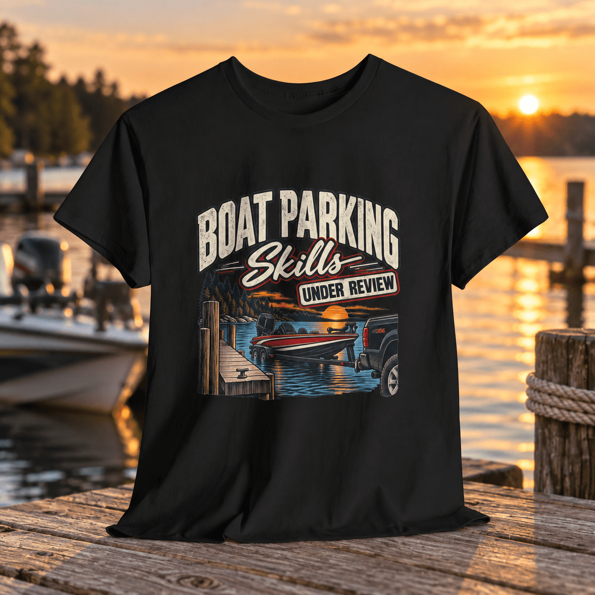 Boat Parking Skills Under Review T-Shirt - Lost Creek Supply Co.-T-Shirt