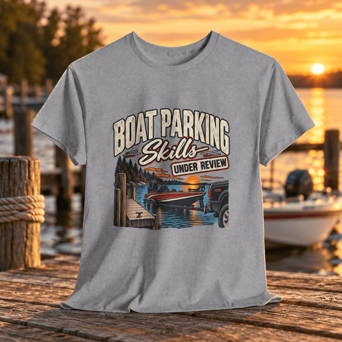 Boat Parking Skills Under Review T-Shirt - Lost Creek Supply Co.-T-Shirt