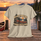 Boat Parking Tee — "Boat Parking Wherever It Stops" Retro Canoe T‑Shirt - Lost Creek Supply Co.-T-Shirt