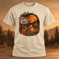 Campfire Nights T-Shirt — Halloween Pumpkin Camping Graphic Tee - Lost Creek Supply Co.-T-Shirt