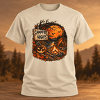 Campfire Nights T-Shirt — Halloween Pumpkin Camping Graphic Tee - Lost Creek Supply Co.-T-Shirt