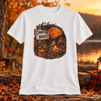 Campfire Nights T-Shirt — Halloween Pumpkin Camping Graphic Tee - Lost Creek Supply Co.-T-Shirt