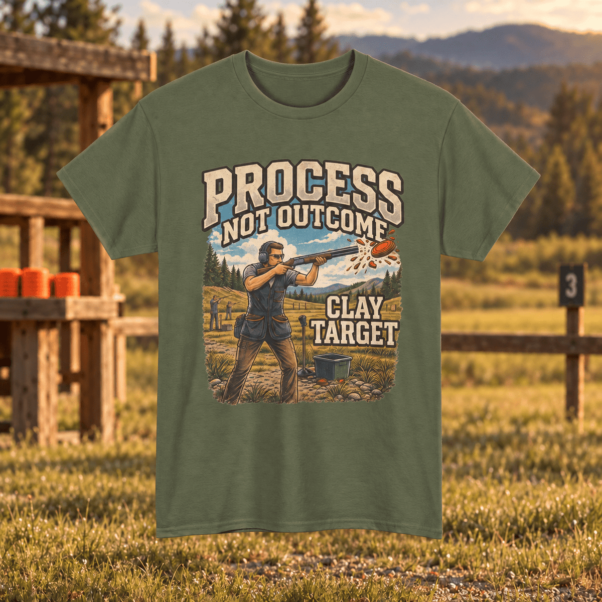Clay Target Trap Shooting T-Shirt – Shooter Gift - Lost Creek Supply Co.-T-Shirt