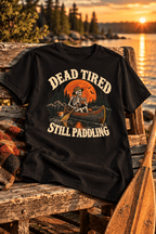 Dead Tired Still Paddling Canoe T-Shirt - Lost Creek Supply Co.-T-Shirt