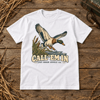 Duck Hunting T-Shirt — "Call ‘Em In" Vintage Mallard Tee - Lost Creek Supply Co.-T-Shirt