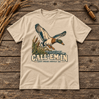 Duck Hunting T-Shirt — "Call ‘Em In" Vintage Mallard Tee - Lost Creek Supply Co.-T-Shirt
