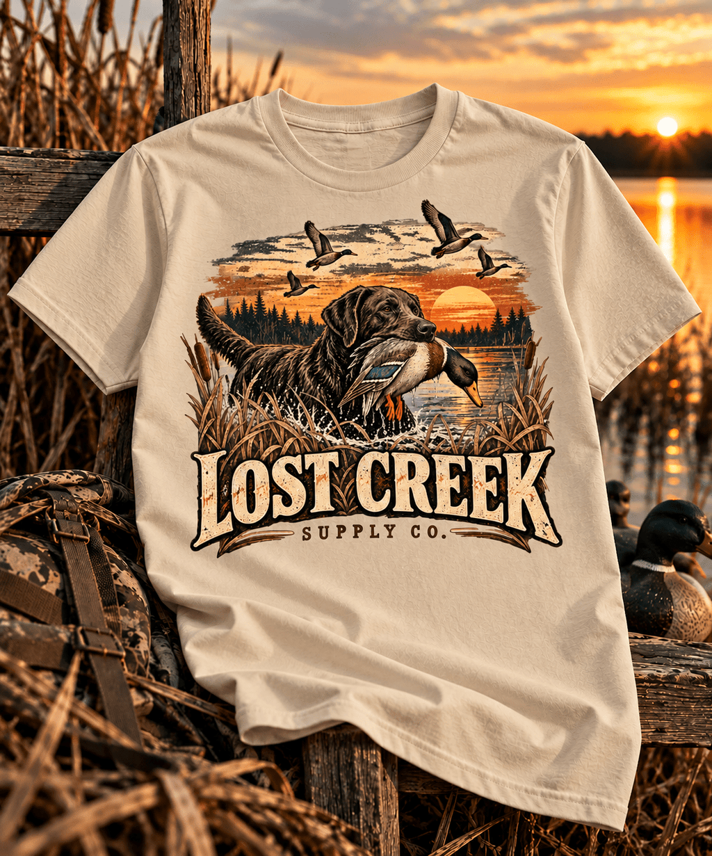 Duck Hunting T-Shirt — Lost Creek Supply Co. Vintage Waterfowl Tee - Lost Creek Supply Co.-T-Shirt