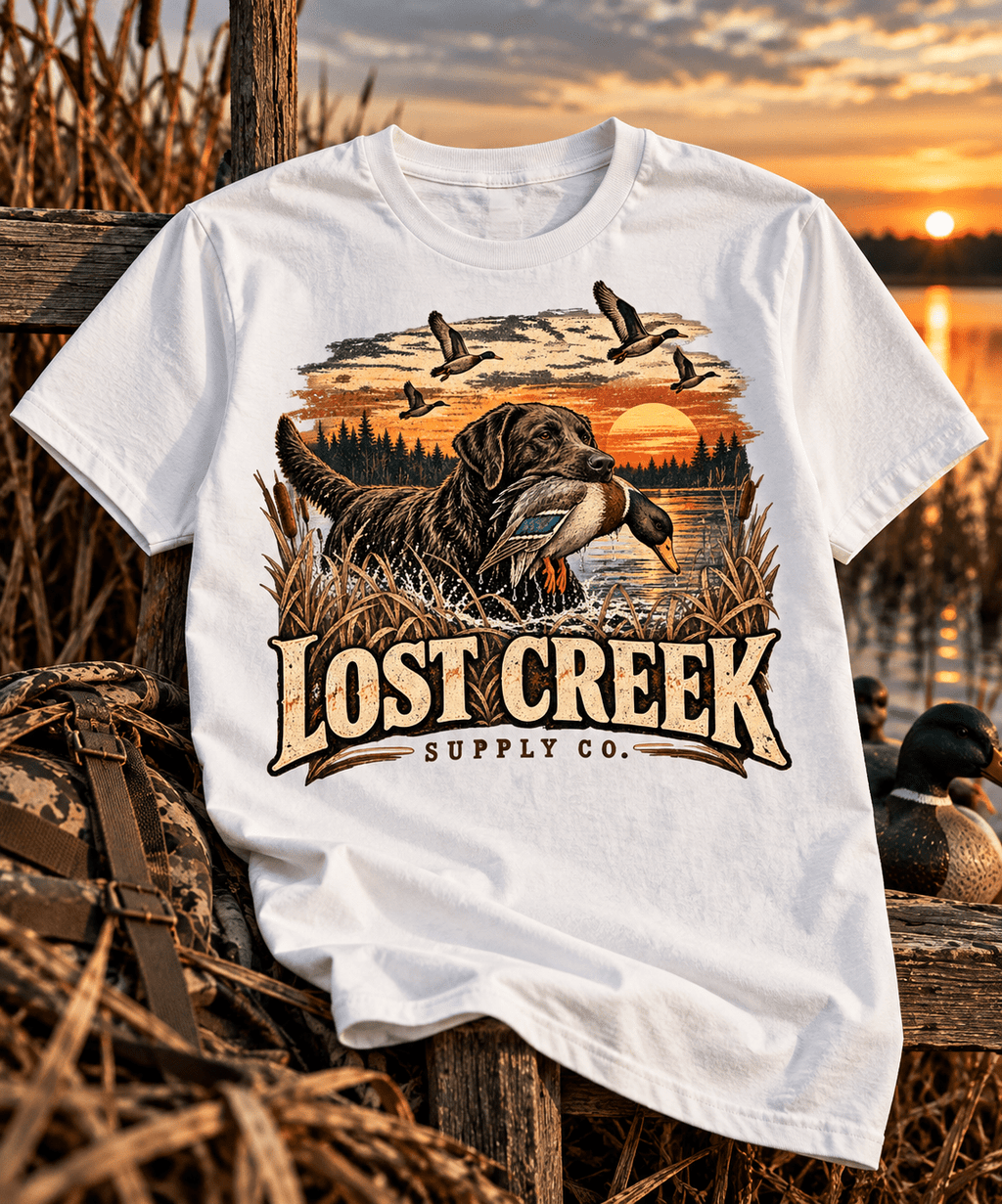 Duck Hunting T-Shirt — Lost Creek Supply Co. Vintage Waterfowl Tee - Lost Creek Supply Co.-T-Shirt