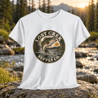 Fishing Tee — "Lost Creek Supply Co." Vintage Trout Logo Shirt - Lost Creek Supply Co.-T-Shirt