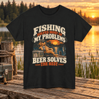 Funny Fishing and Beer T-Shirt – Fisherman Gift - Lost Creek Supply Co.-T-Shirt