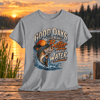 Good Days on the Water Fishing Graphic T-Shirt - Lost Creek Supply Co.-T-Shirt