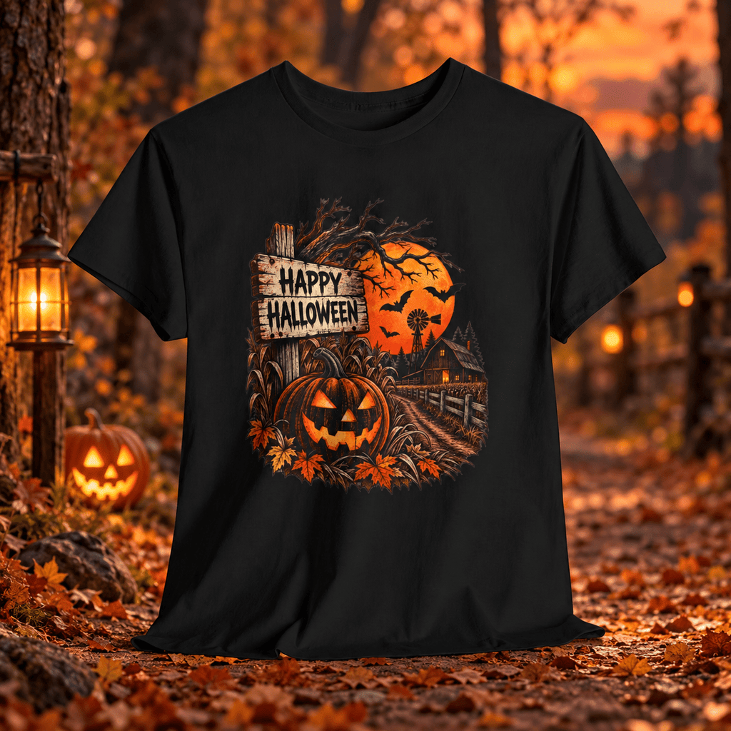 Happy Halloween Pumpkin T-Shirt - Lost Creek Supply Co.-T-Shirt
