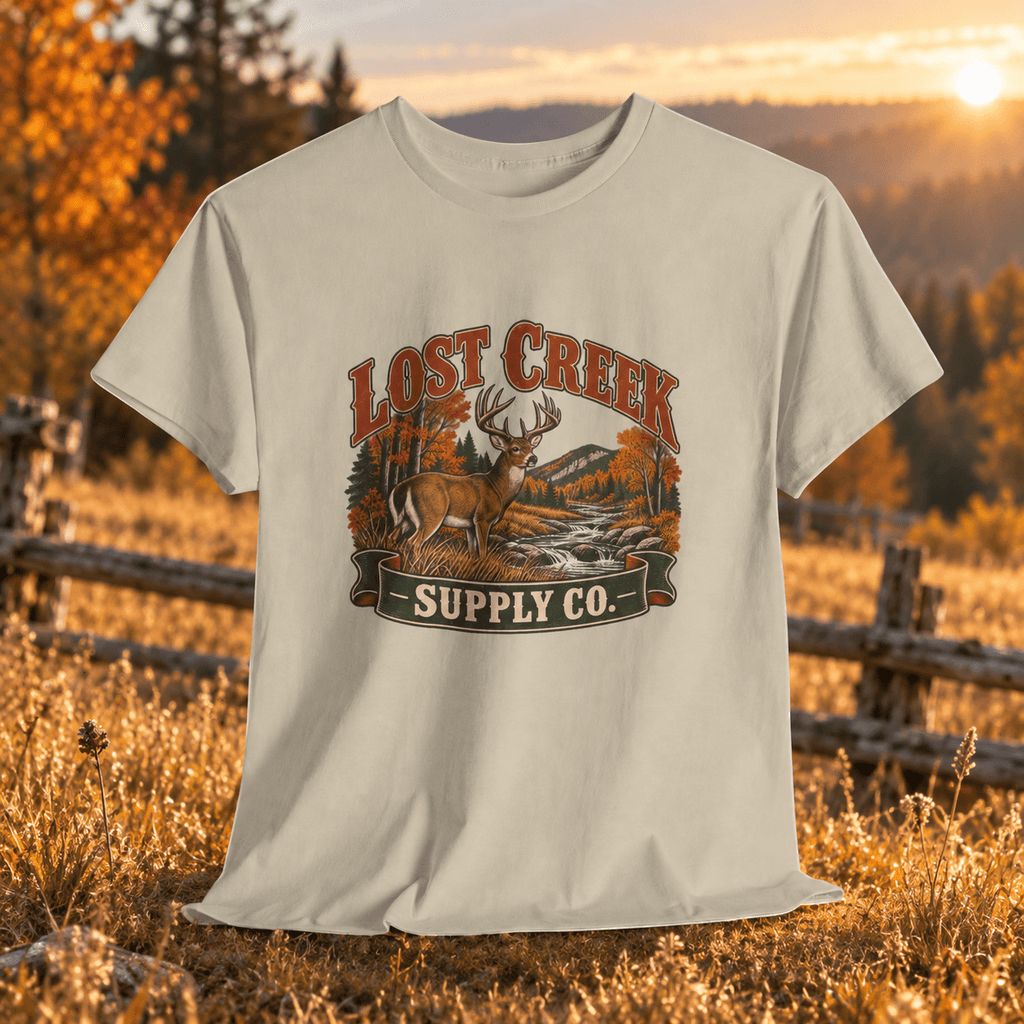 Lost Creek Supply Co. Deer Graphic Tee - Lost Creek Supply Co.-T-Shirt