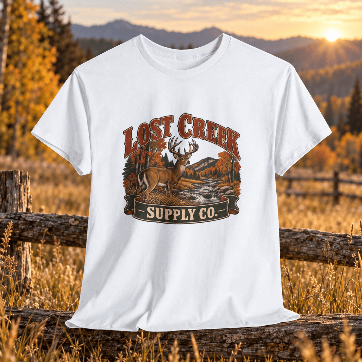 Lost Creek Supply Co. Deer Graphic Tee - Lost Creek Supply Co.-T-Shirt