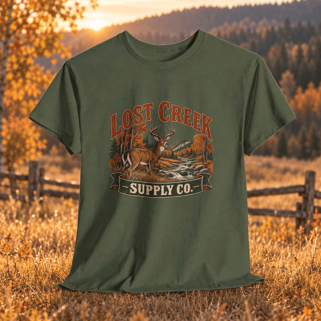 Lost Creek Supply Co. Deer Graphic Tee - Lost Creek Supply Co.-T-Shirt