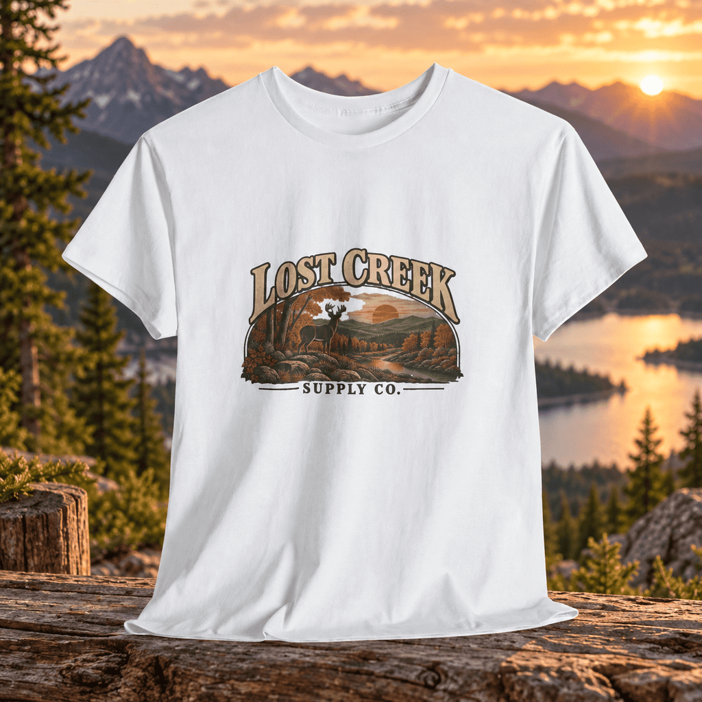 Lost Creek Supply Co. Vintage Landscape Tee - Lost Creek Supply Co.-T-Shirt