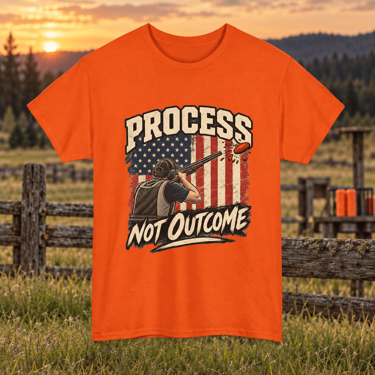 Patriotic Trap Shooting T-Shirt - Lost Creek Supply Co.-T-Shirt