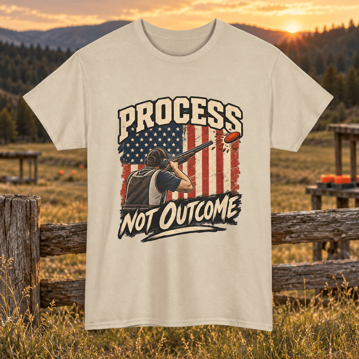 Patriotic Trap Shooting T-Shirt - Lost Creek Supply Co.-T-Shirt