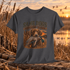 Same Dogs Different Season Hunting T‑Shirt — Retriever Duck Hunting Graphic Tee - Lost Creek Supply Co.-T-Shirt