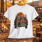 Stay Spooky Halloween T-Shirt — Skeleton & Dog Truck Design - Lost Creek Supply Co.-T-Shirt