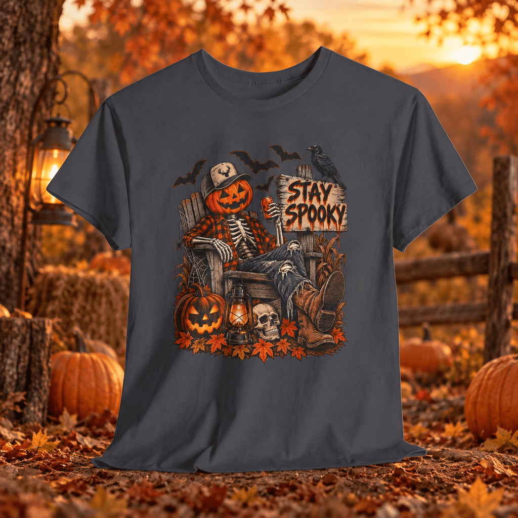 Stay Spooky Pumpkin Head T-Shirt - Lost Creek Supply Co.-T-Shirt