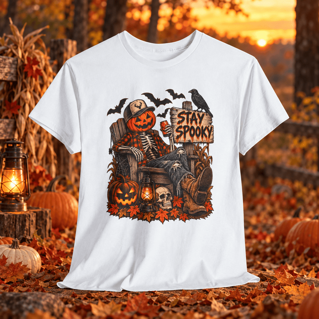 Stay Spooky Pumpkin Head T-Shirt - Lost Creek Supply Co.-T-Shirt