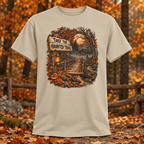 Take the Haunted Trail T-Shirt — Halloween Scenic Pumpkin Night Tee - Lost Creek Supply Co.-T-Shirt
